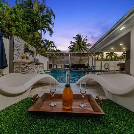 Miami Luxury House W Heated Pool & Jacuzzi Villa Exterior foto