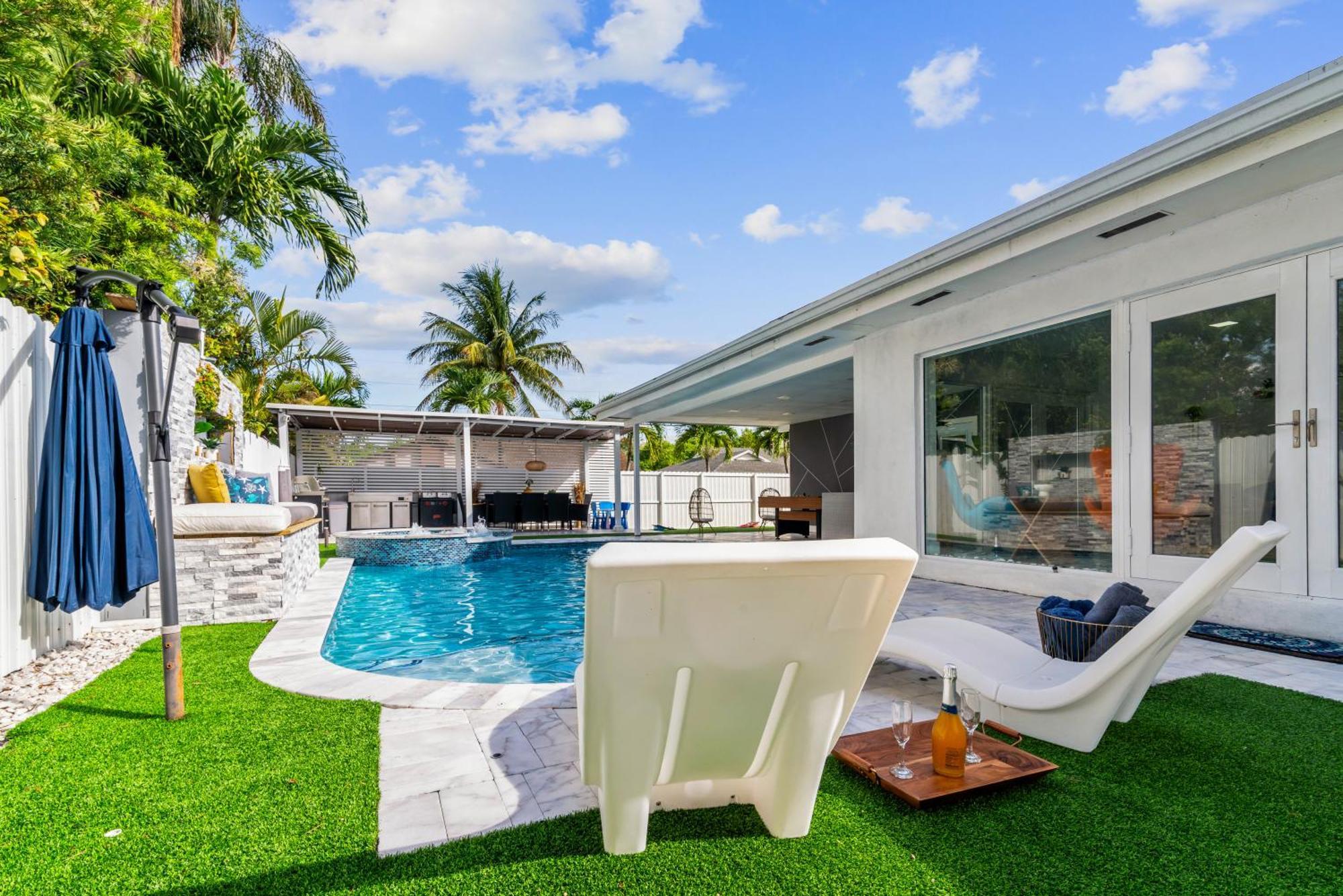 Miami Luxury House W Heated Pool & Jacuzzi Villa Exterior foto