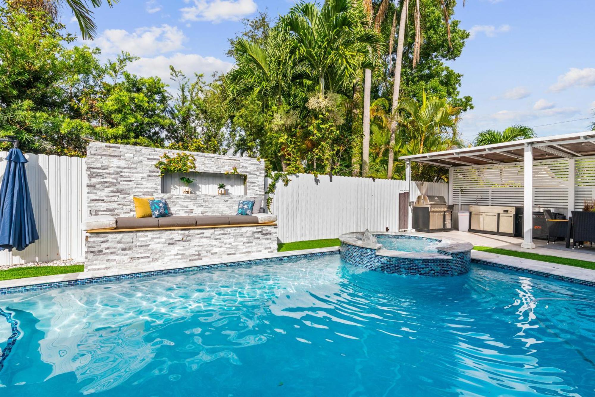 Miami Luxury House W Heated Pool & Jacuzzi Villa Exterior foto
