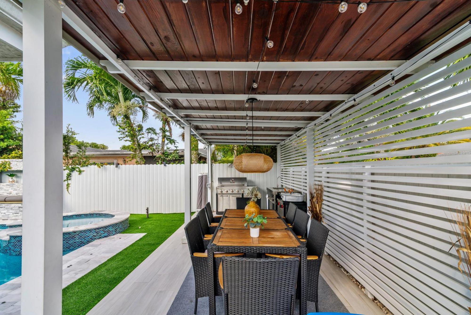 Miami Luxury House W Heated Pool & Jacuzzi Villa Exterior foto