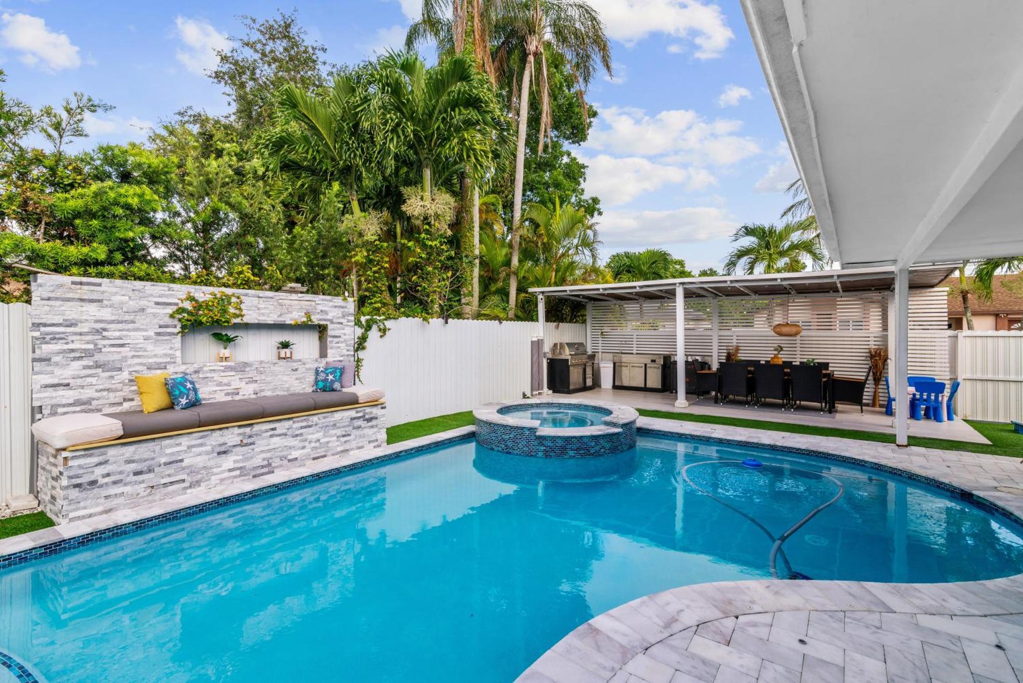 Miami Luxury House W Heated Pool & Jacuzzi Villa Exterior foto