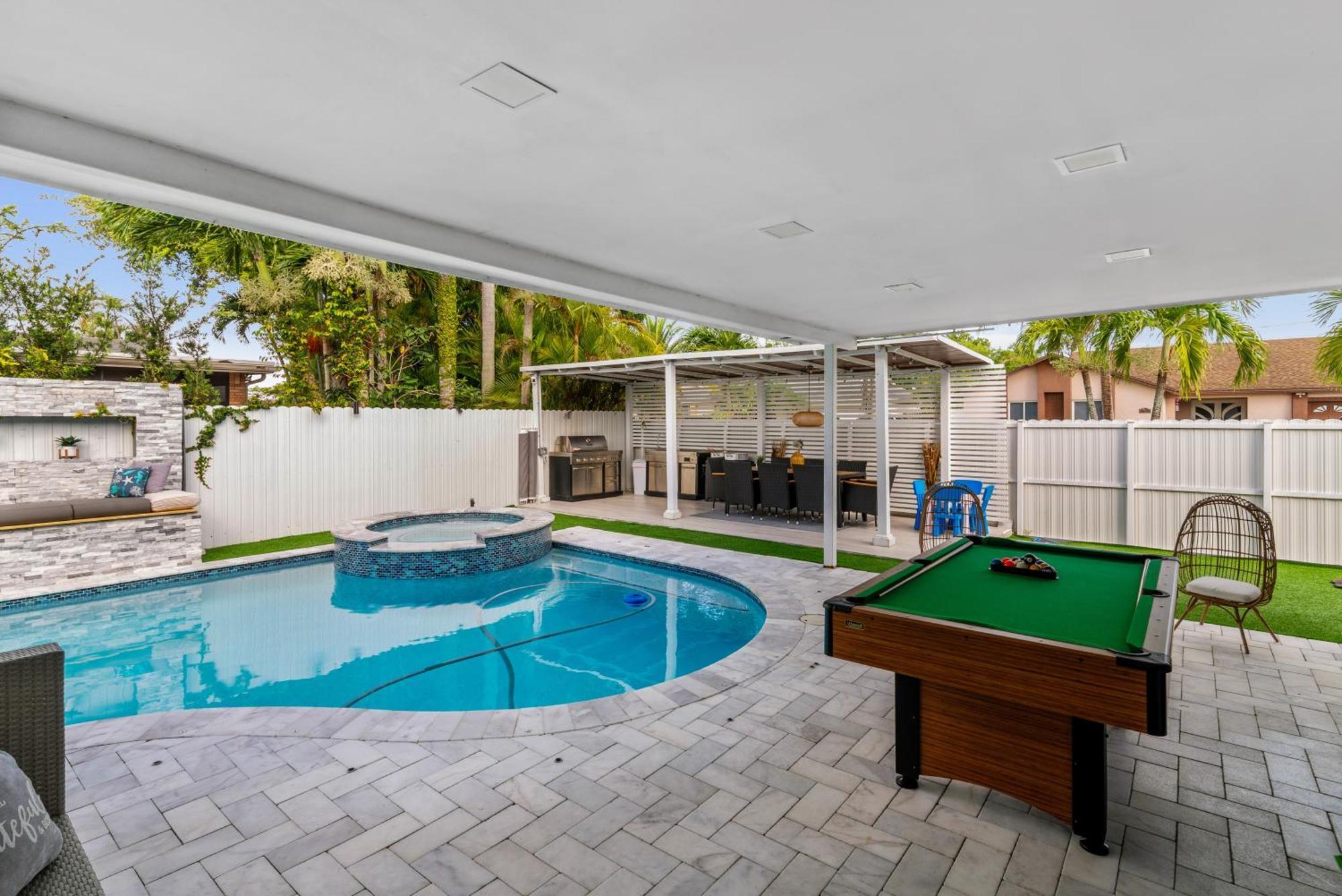 Miami Luxury House W Heated Pool & Jacuzzi Villa Exterior foto